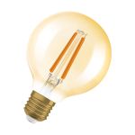 Osram Vintage 1906 LED E27 Globe Fadenlampe Gold 7.2W 806lm - 824 Extra Warmweiß | Ersatz Für 60W