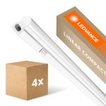 Mehrfachpackung 4x Ledvance LED Deckenleuchte Linear Compact Schalter 8W 800lm - 840 Kaltweiß | 60cm