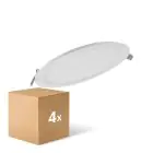 Mehrfachpackung 4x Ledvance LED Downlight Slim Rund DN210 18W 1530lm 120D - 840 Kaltweiß | 225mm