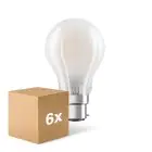 Mehrfachpackung 6x Osram Retrofit Classic LED B22d Birne Matt 11W 1521lm - 827 Extra Warmweiß | Dimmbar -  Ersatz Für 100W